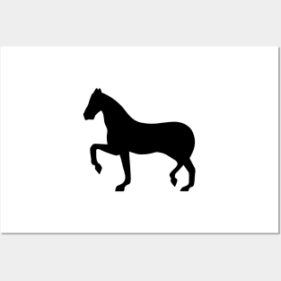 Horse silhouette Posters and Art